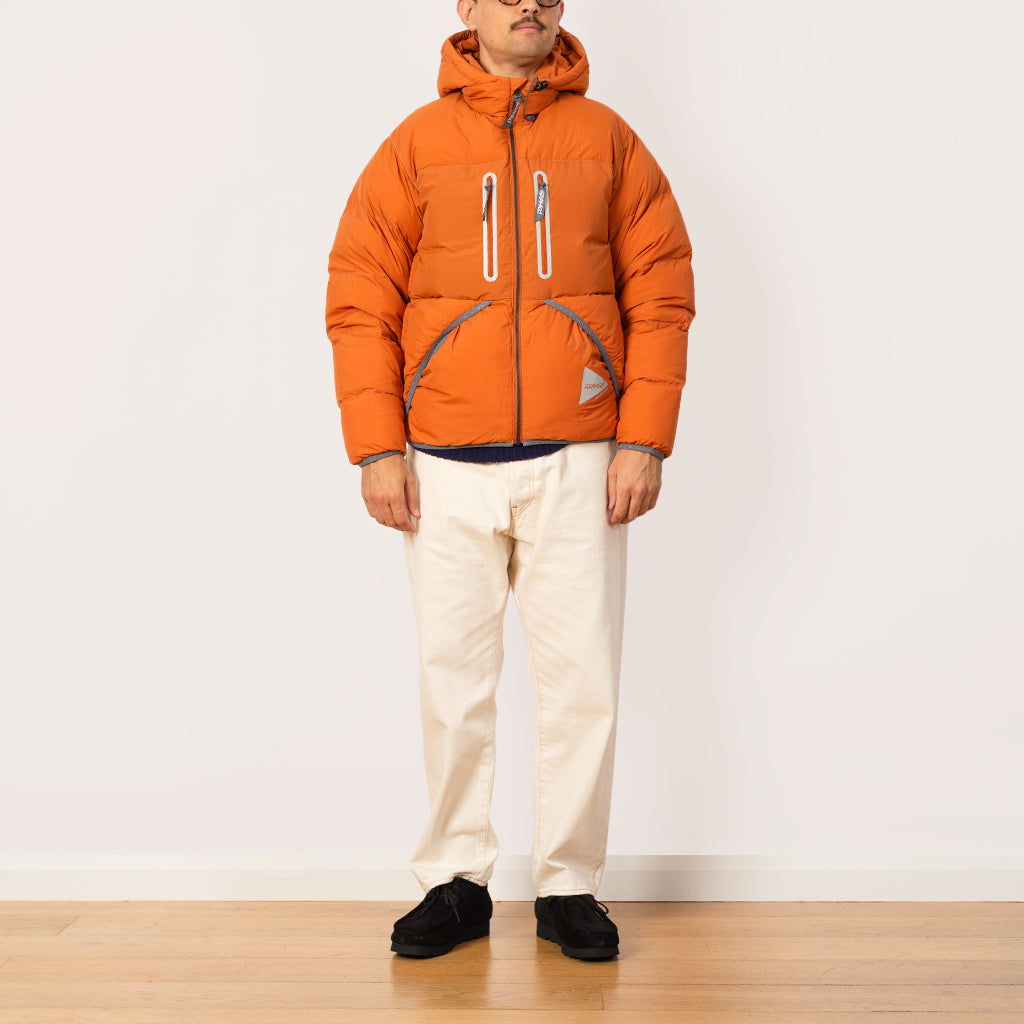 And Wander Down Jacket Orange