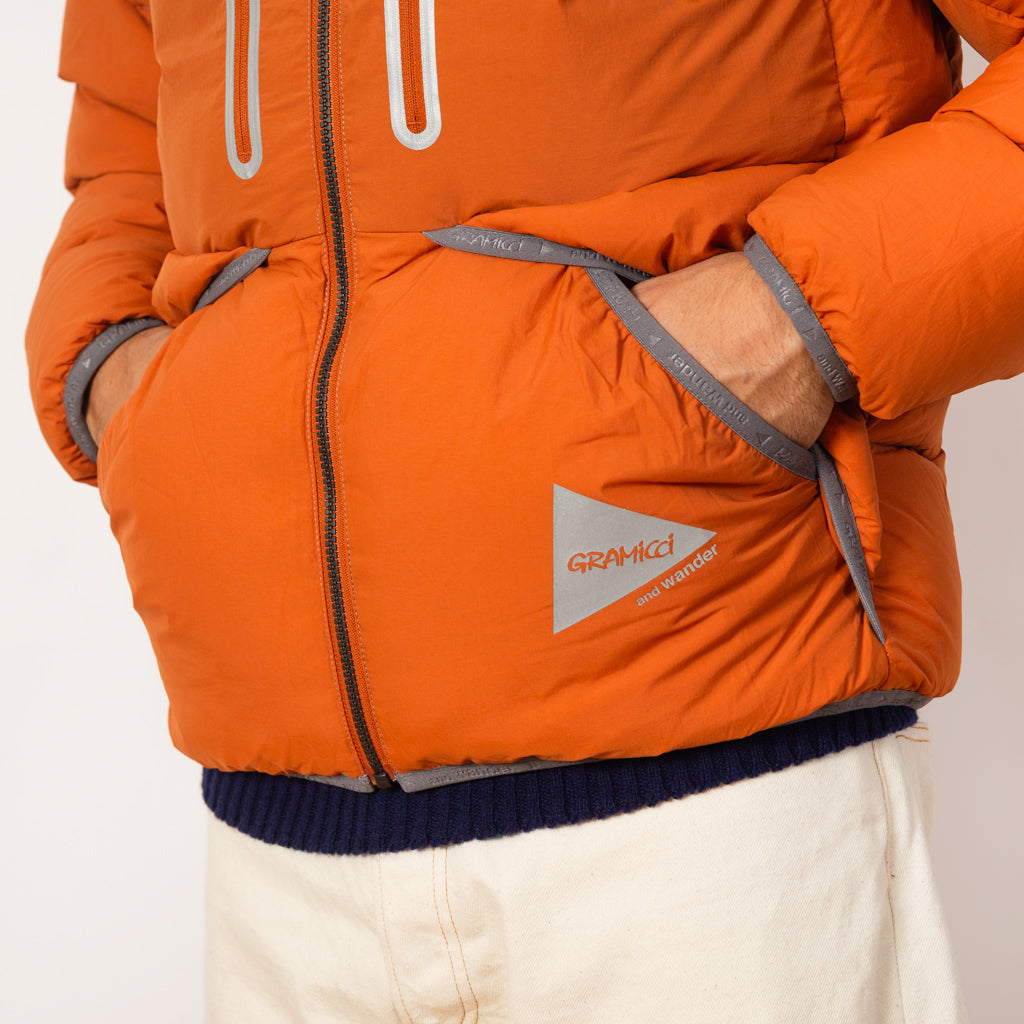 And Wander Down Jacket - Orange