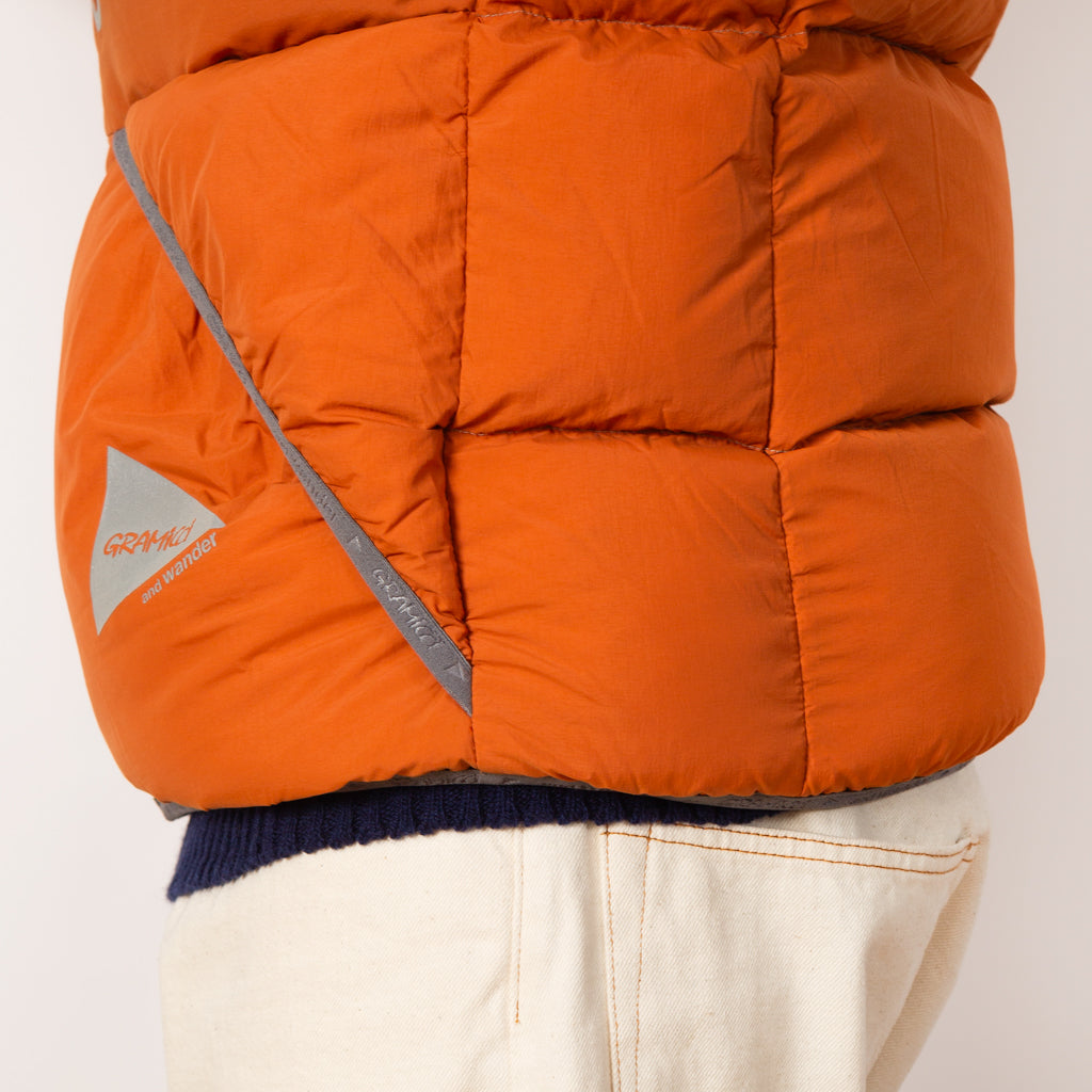 And Wander Down Jacket - Orange