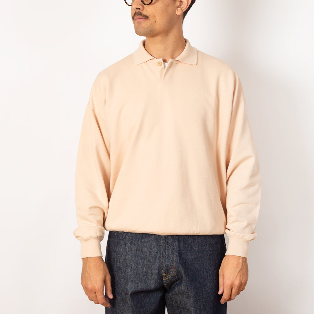 Pima Light Sweat Polo - Light Pink