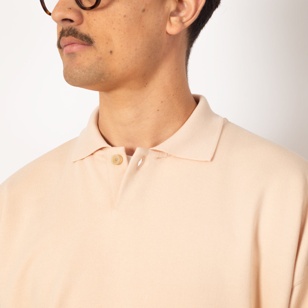 Pima Light Sweat Polo - Light Pink