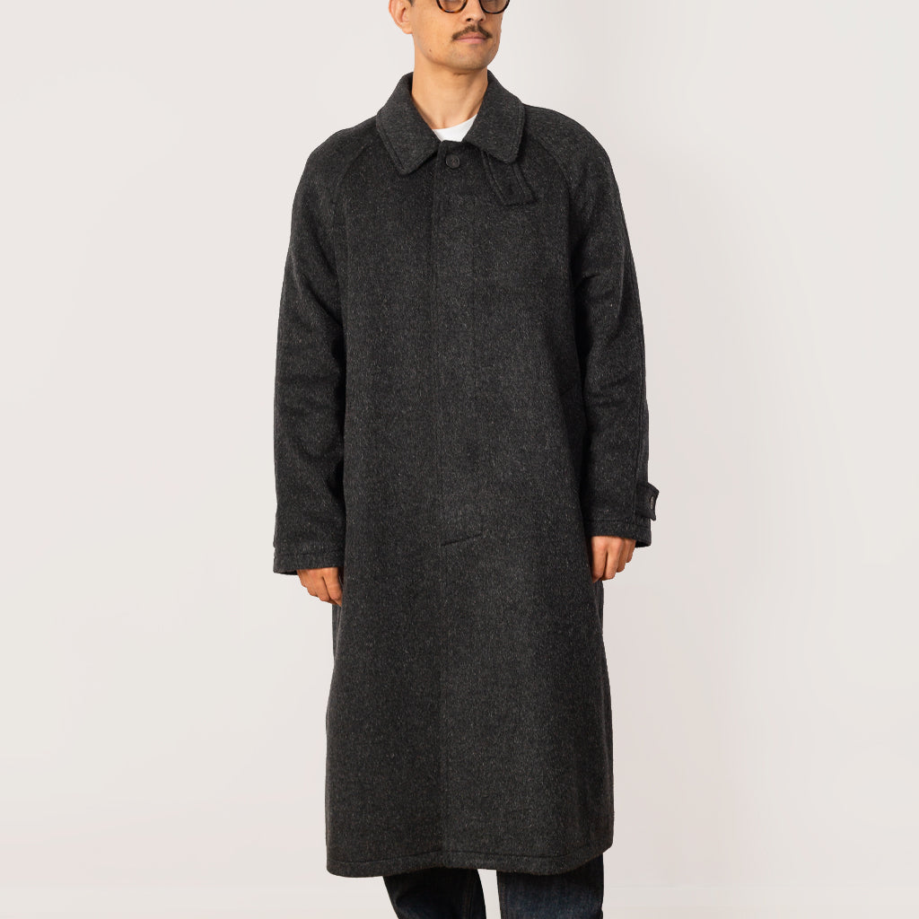 Installation Coat - Grey Mohair Wool