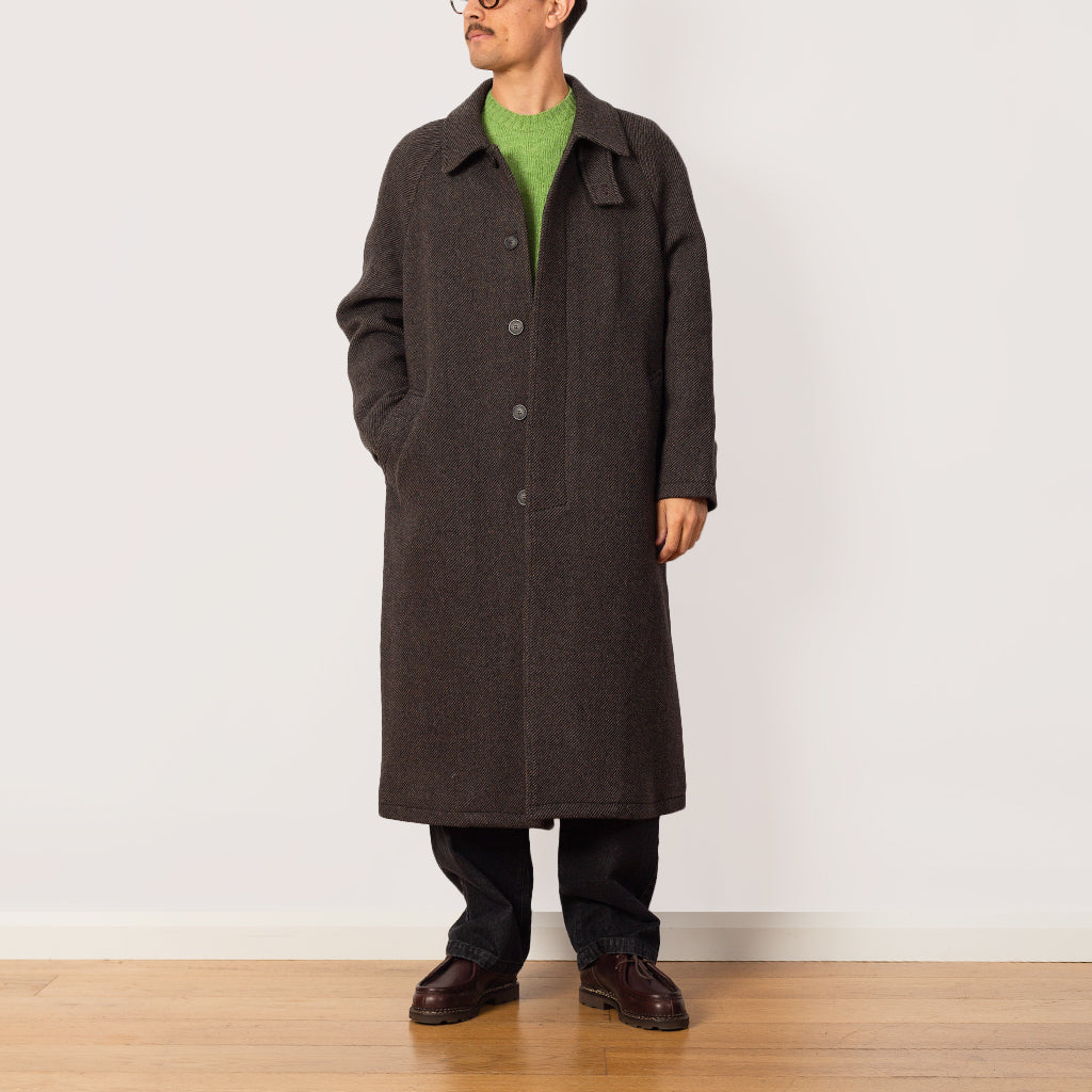 Installation Coat - Brown Recycled Wool