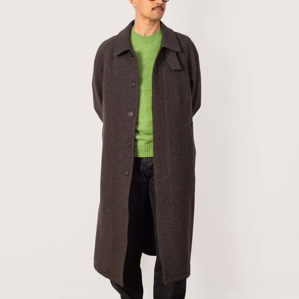 Installation Coat - Brown Recycled Wool