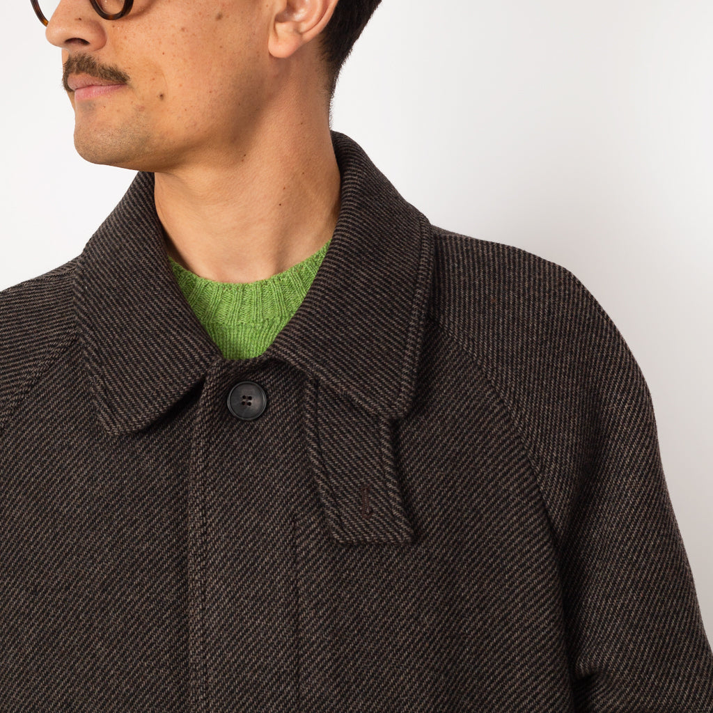 Installation Coat - Brown Recycled Wool