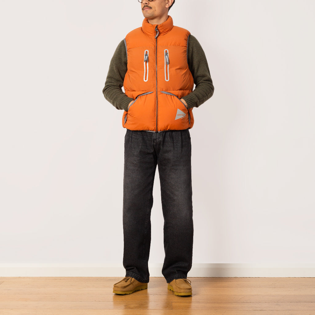 And Wander Down Vest - Orange