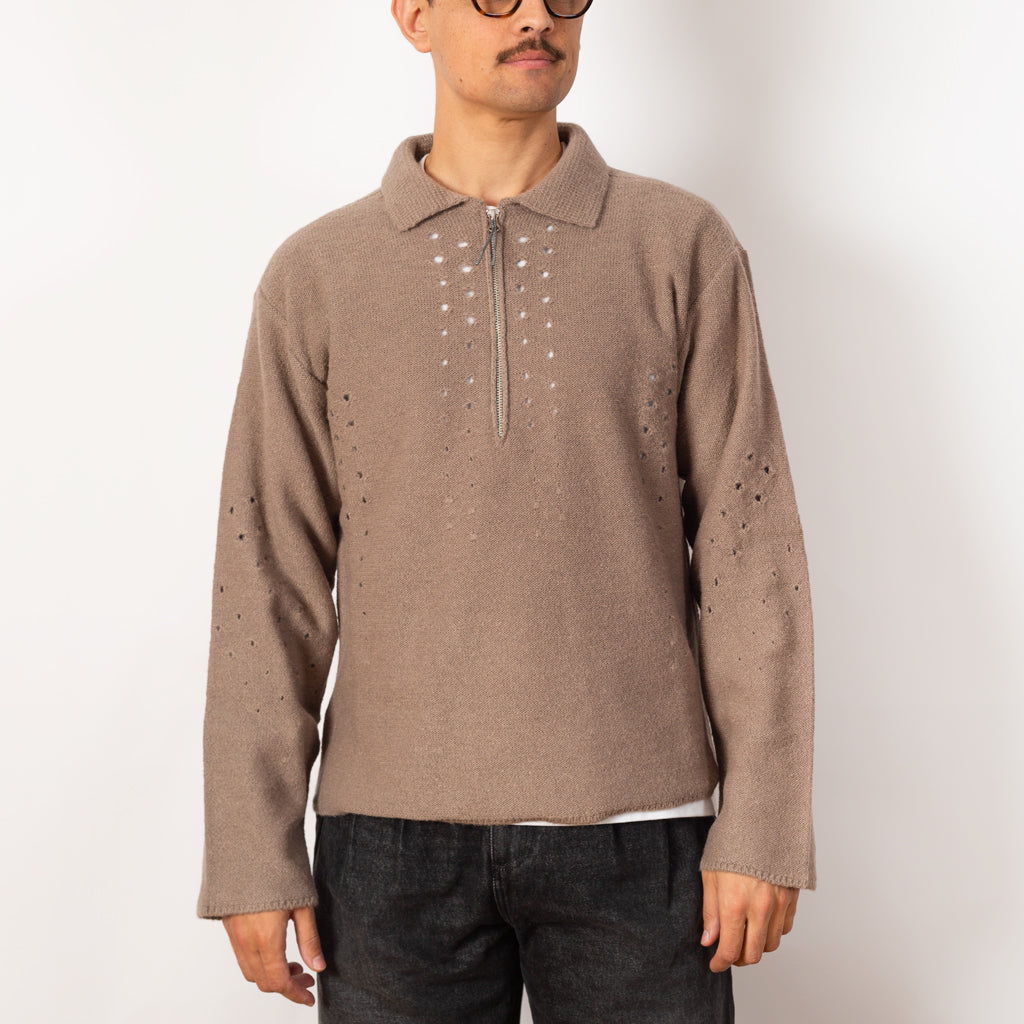 Mohair Polo - Taupe