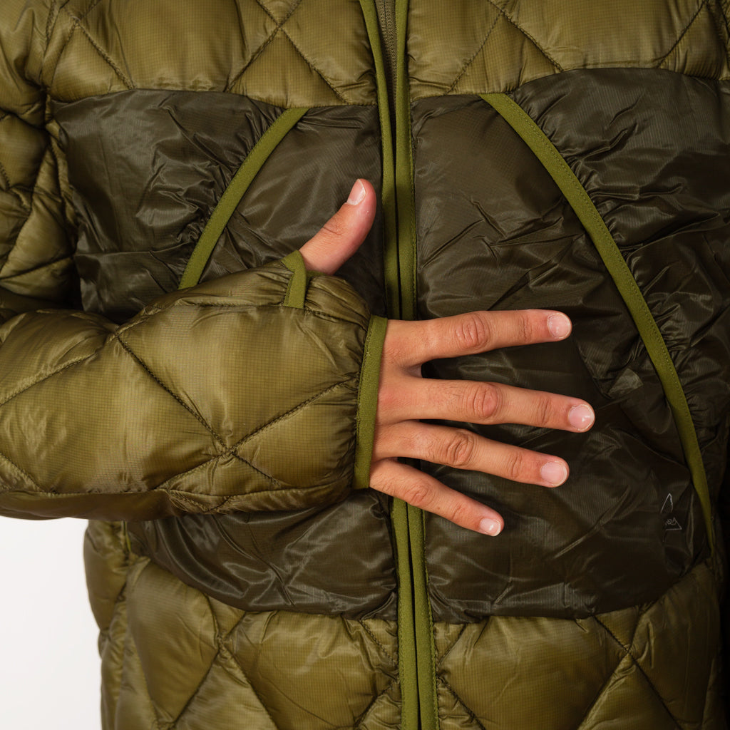 Light Down Jacket - Olive Branch