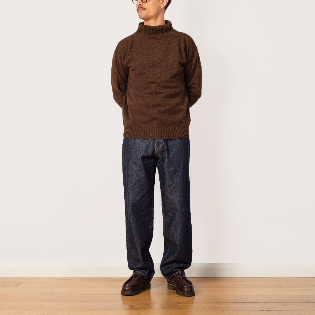 Seaman Turtleneck - Natural Brown