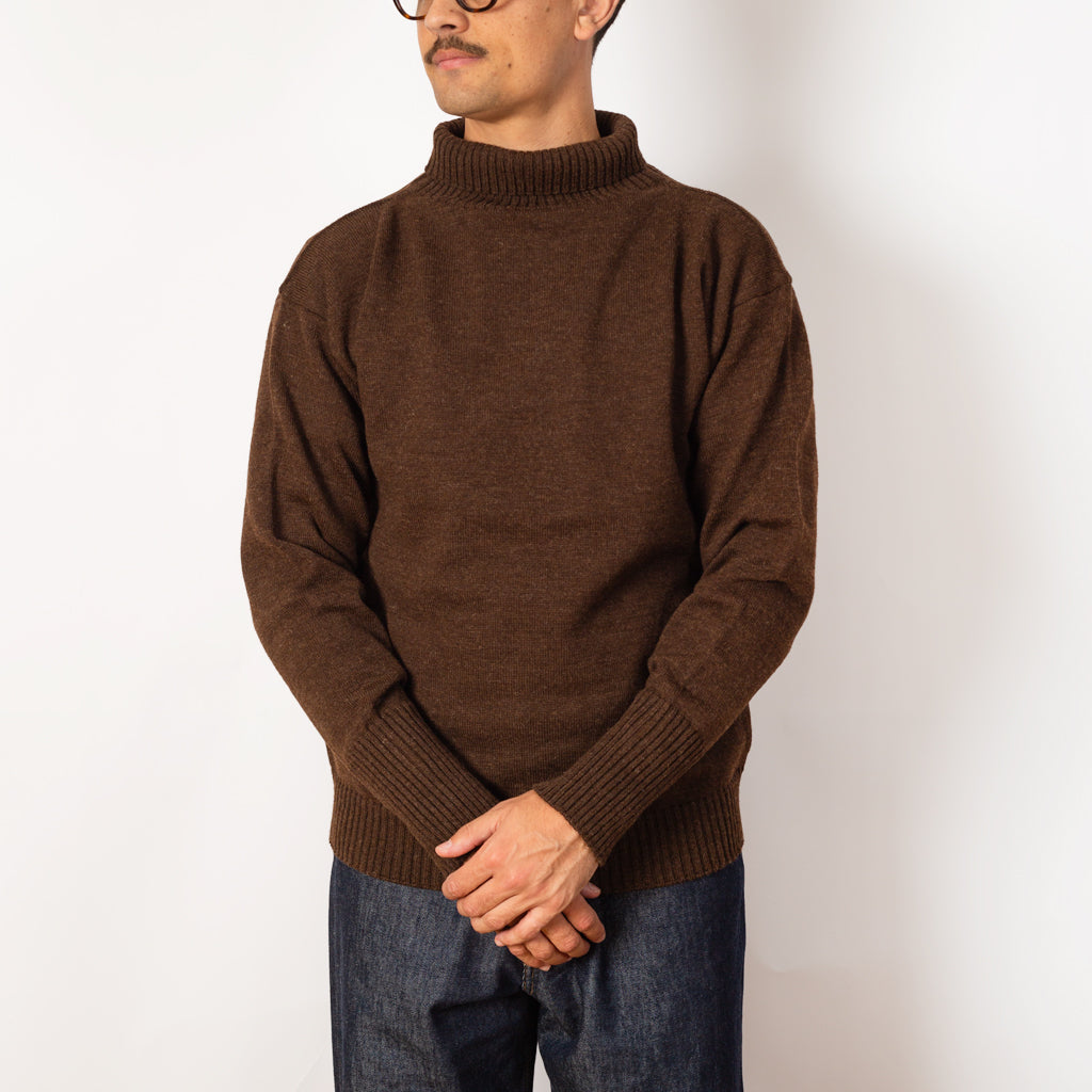 Seaman Turtleneck - Natural Brown