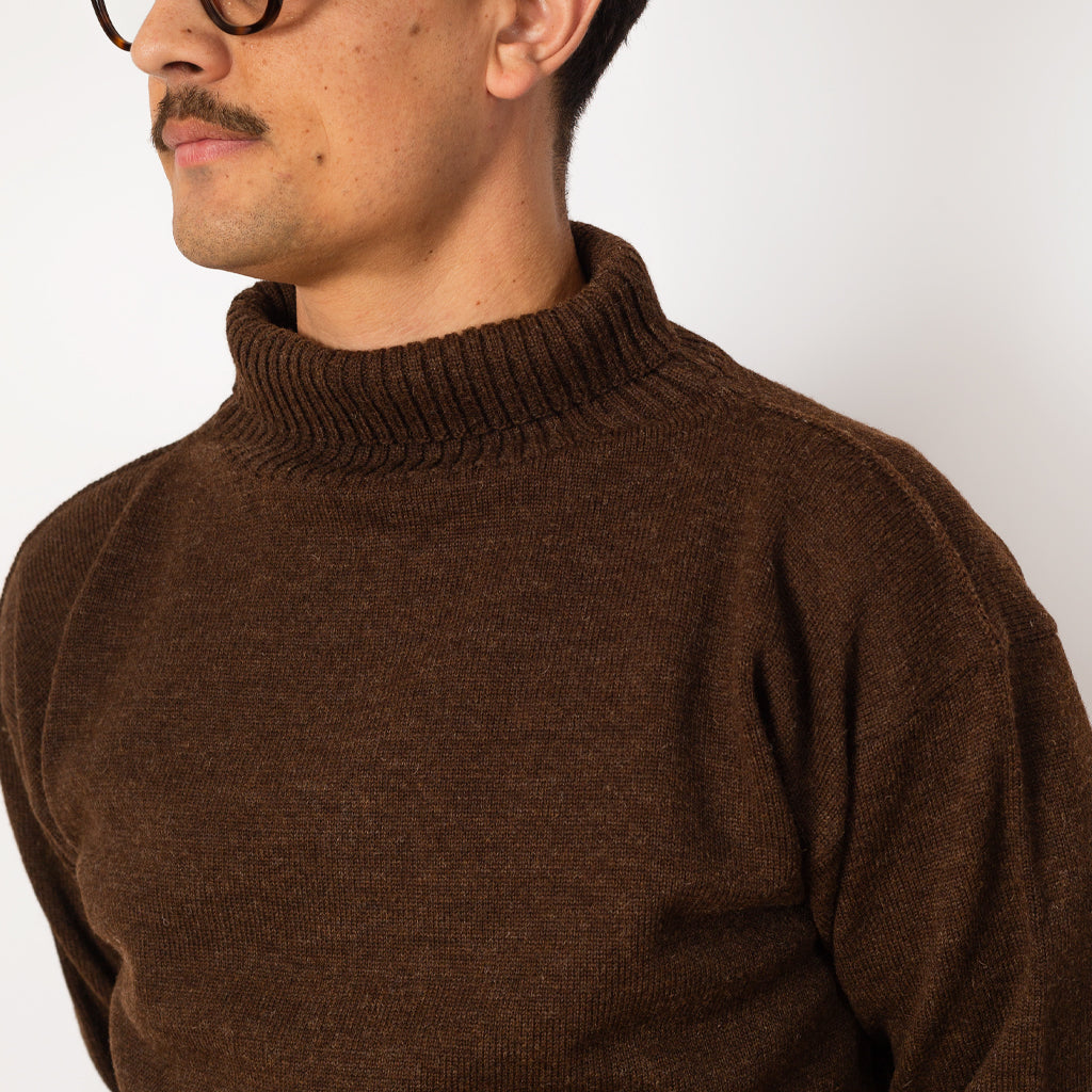 Seaman Turtleneck - Natural Brown