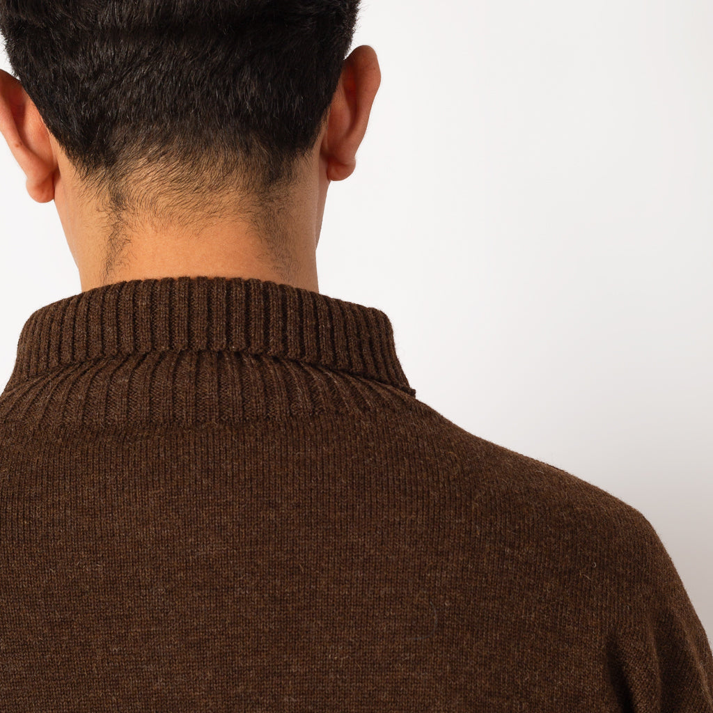 Seaman Turtleneck - Natural Brown