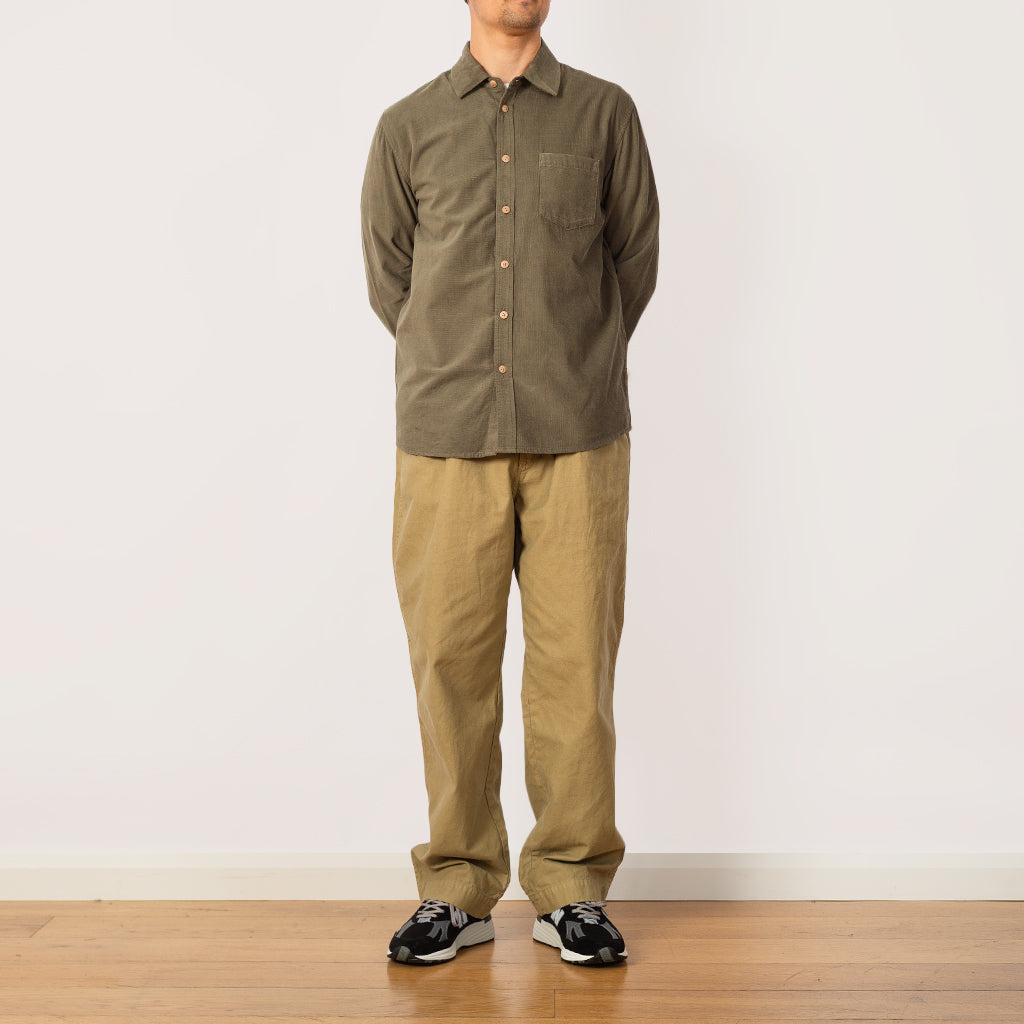 Direction Babycord Shirt - Olive