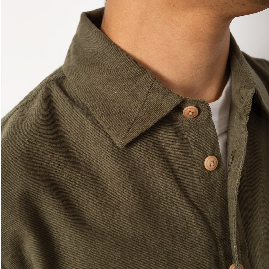 Direction Babycord Shirt - Olive