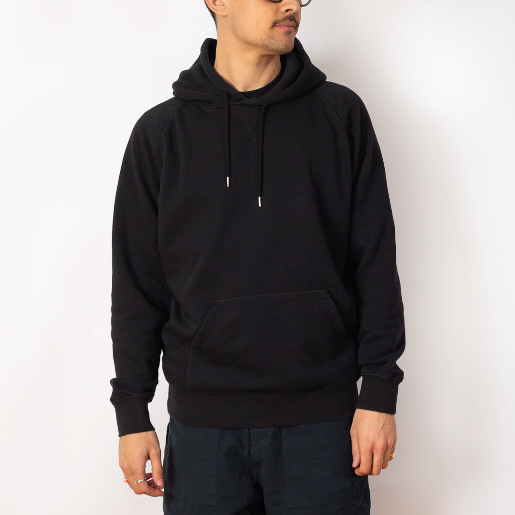 Pop Logo Hooded Sweat Black