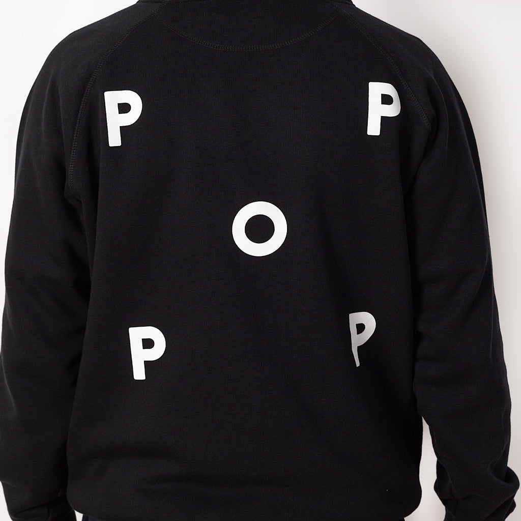 Pop Logo Hooded Sweat - Black| Pop trading Company| Peggs & son.