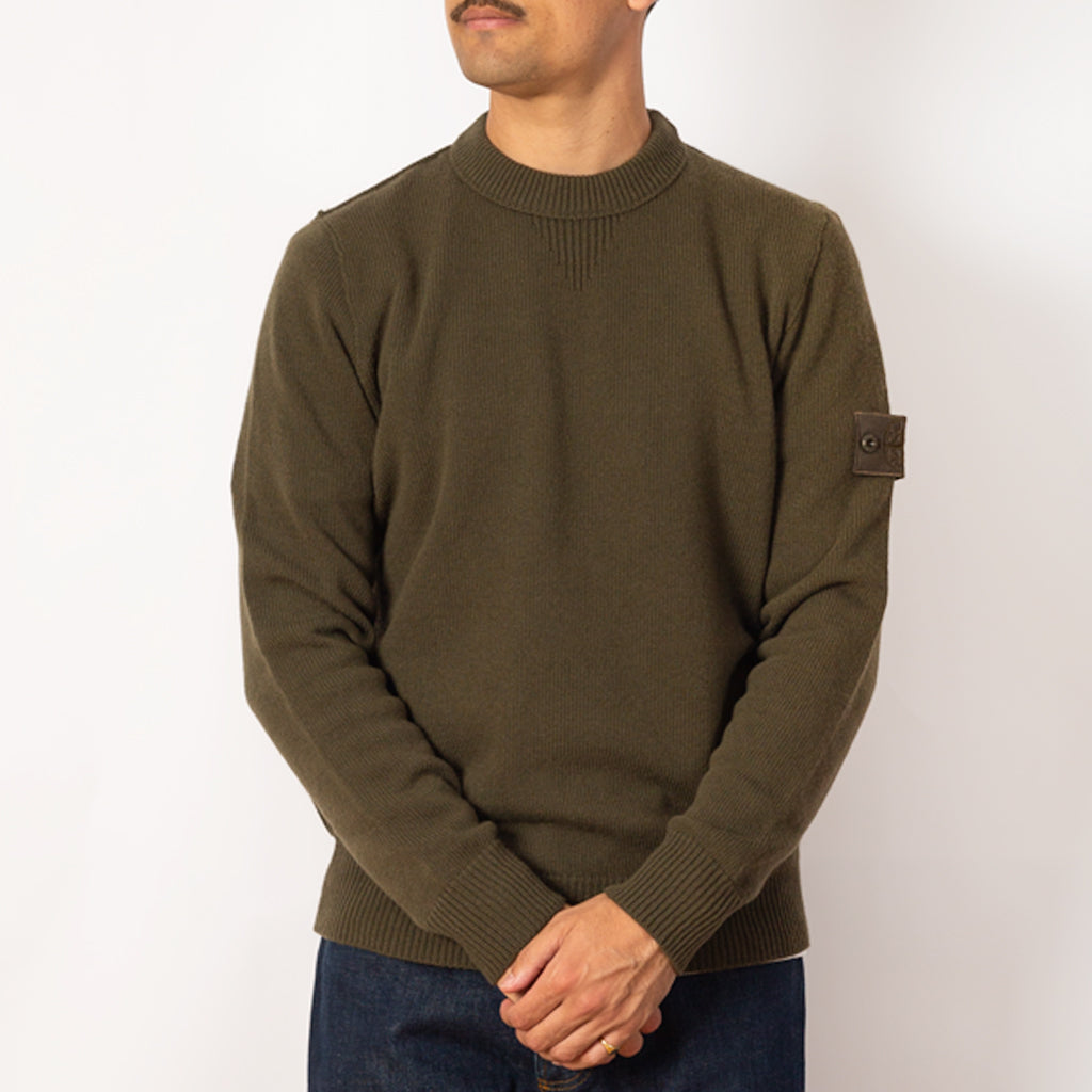 Knitted Sweat Military Olive