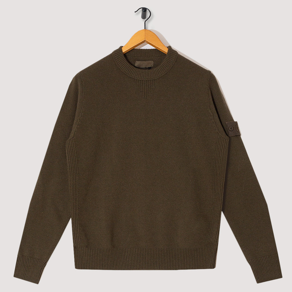 Knitted Sweat - Military Olive