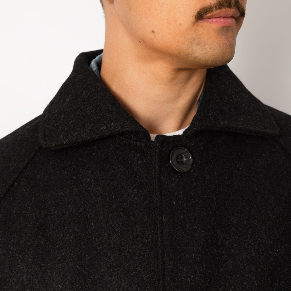 Utile Lined Wool Coat - Charcoal