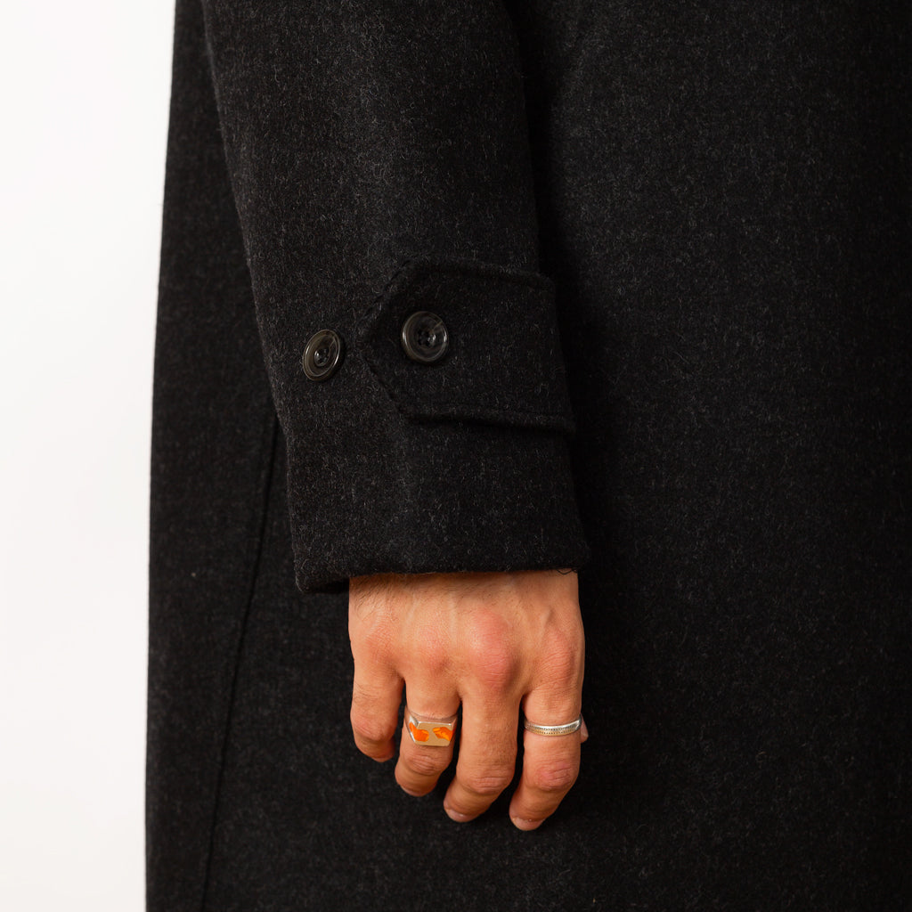 Utile Lined Wool Coat - Charcoal