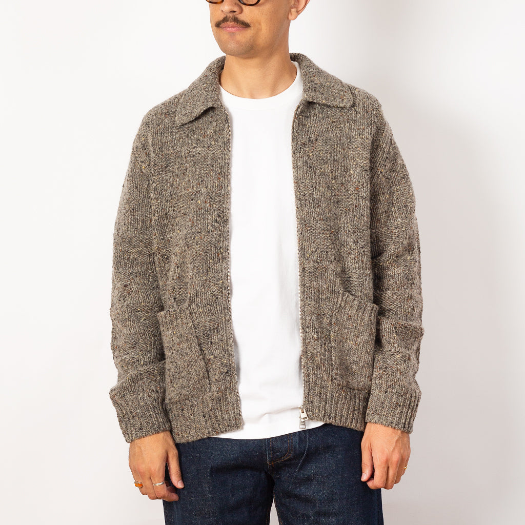 Erik Donegal Diamond Jacket - Grey Melange