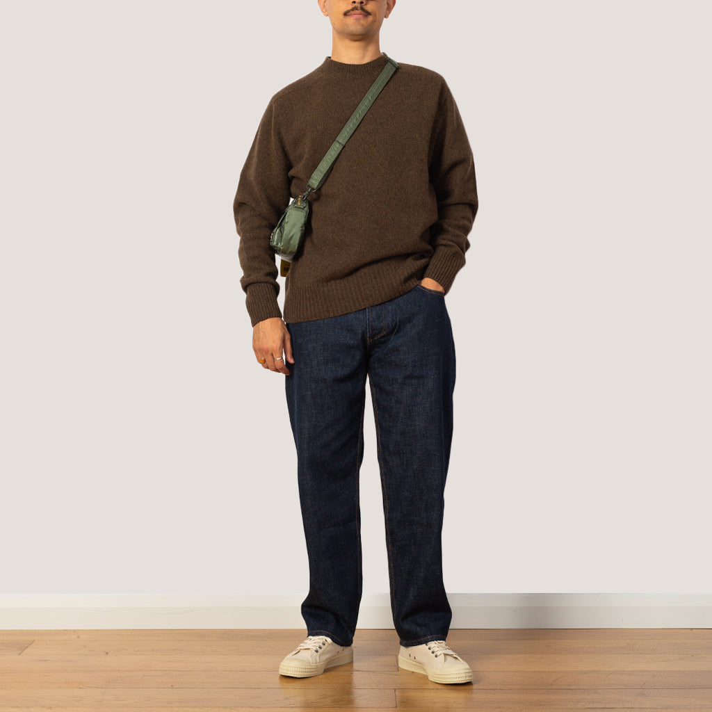 Seamless Merino Cashmere Crew Neck - Bracken