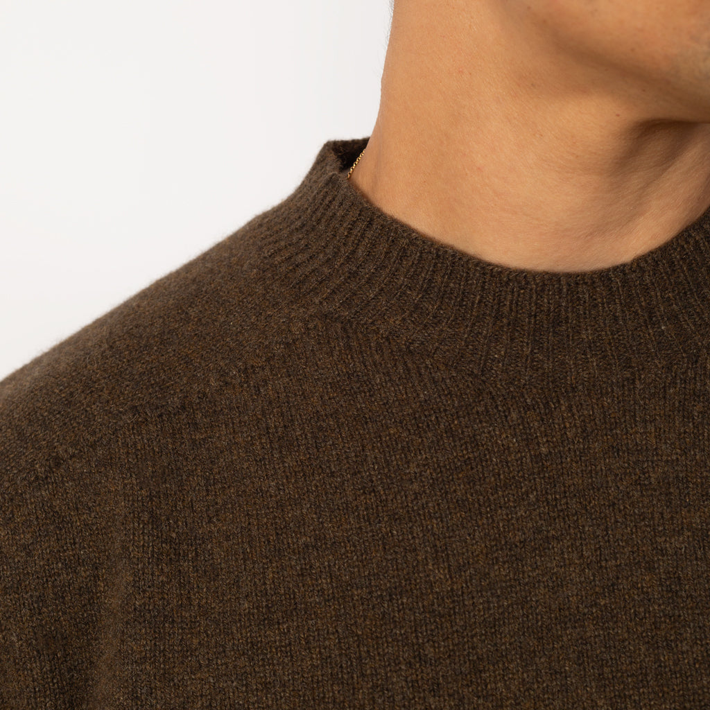 Seamless Merino Cashmere Crew Neck - Bracken