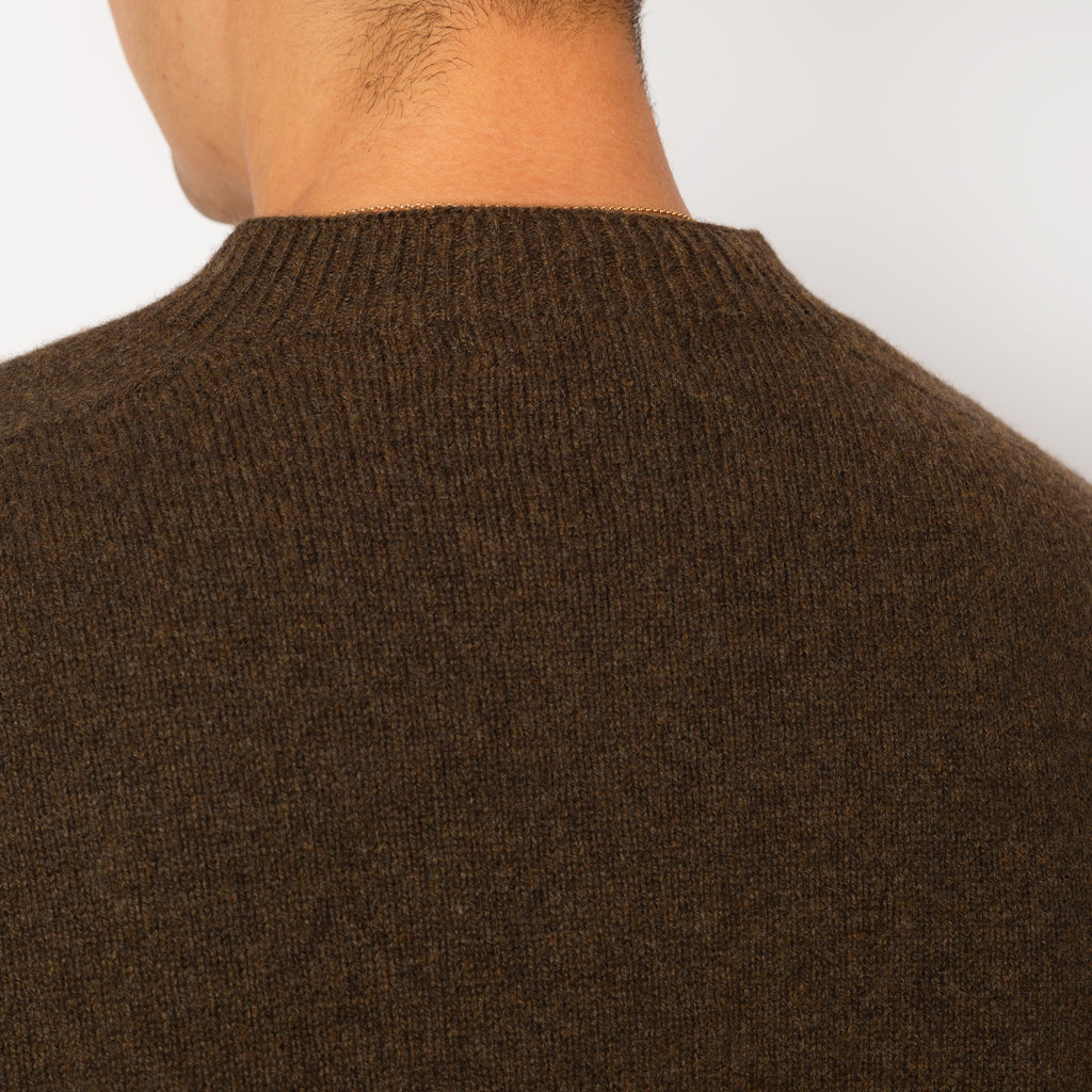 Seamless Merino Cashmere Crew Neck - Bracken