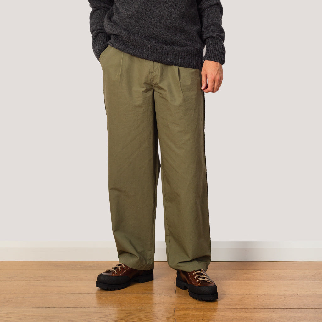 Wide Fit Trouser - Dark Sage