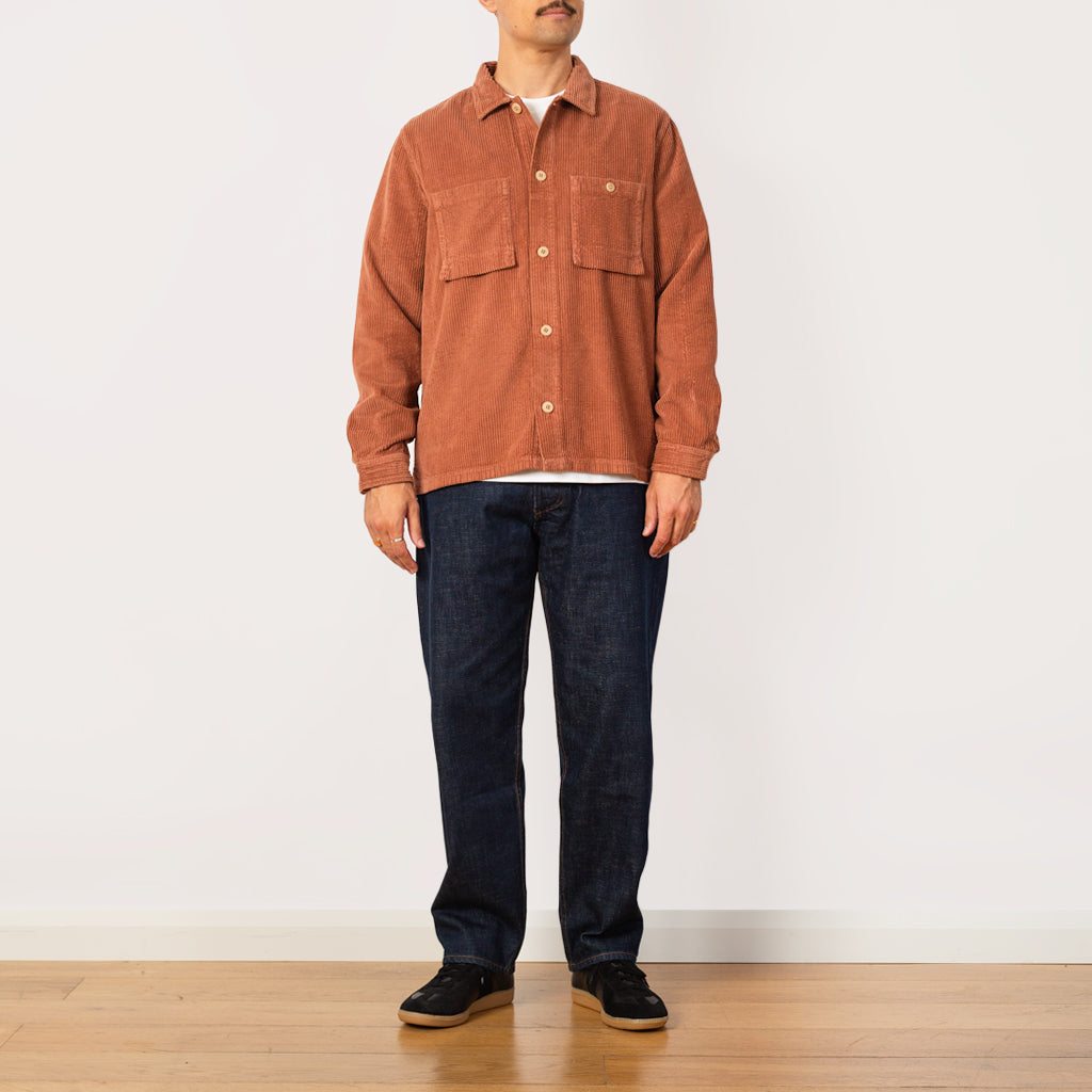 Patch Overshirt - Dark Rust Heavy Cord