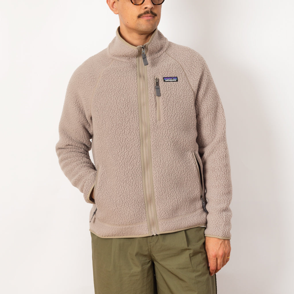 Retro Pile Jacket Seabird Grey