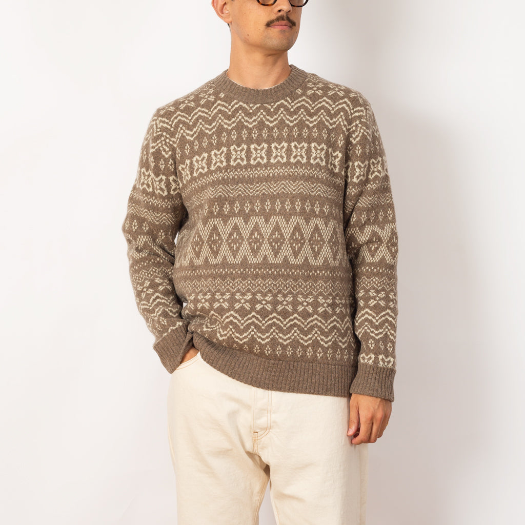 Recycled Wool Blend Sweater Helmsman Seabird Grey