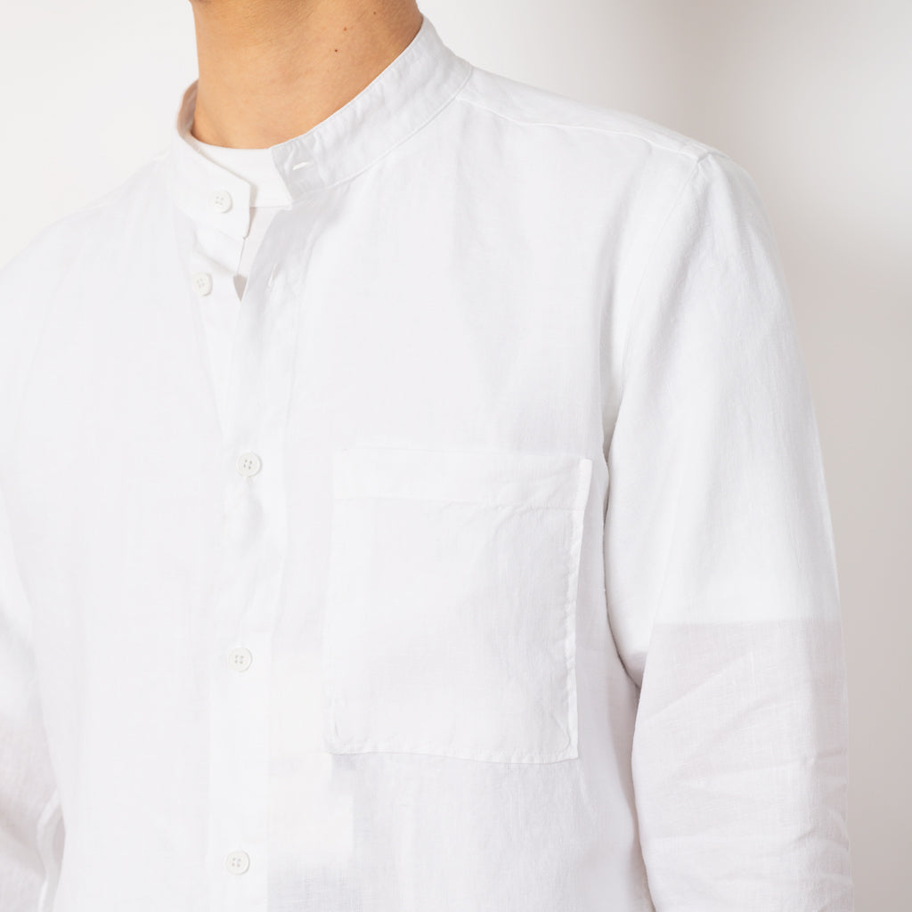 Eddie L/S Shirt - White Linen