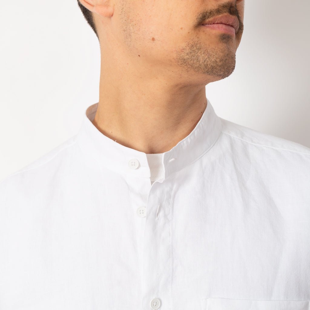 Eddie L/S Shirt - White Linen