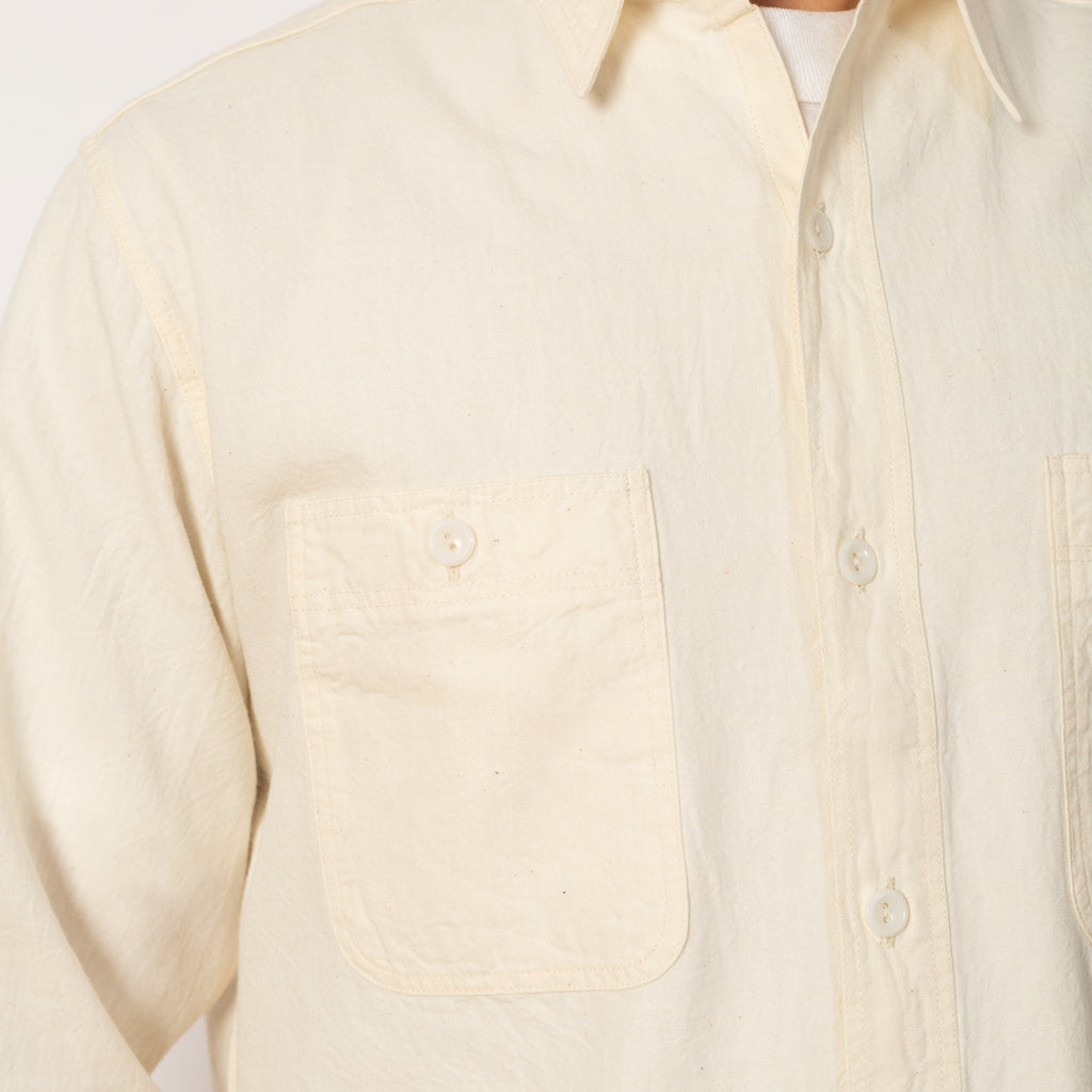 Chambray Work Shirt - Off White