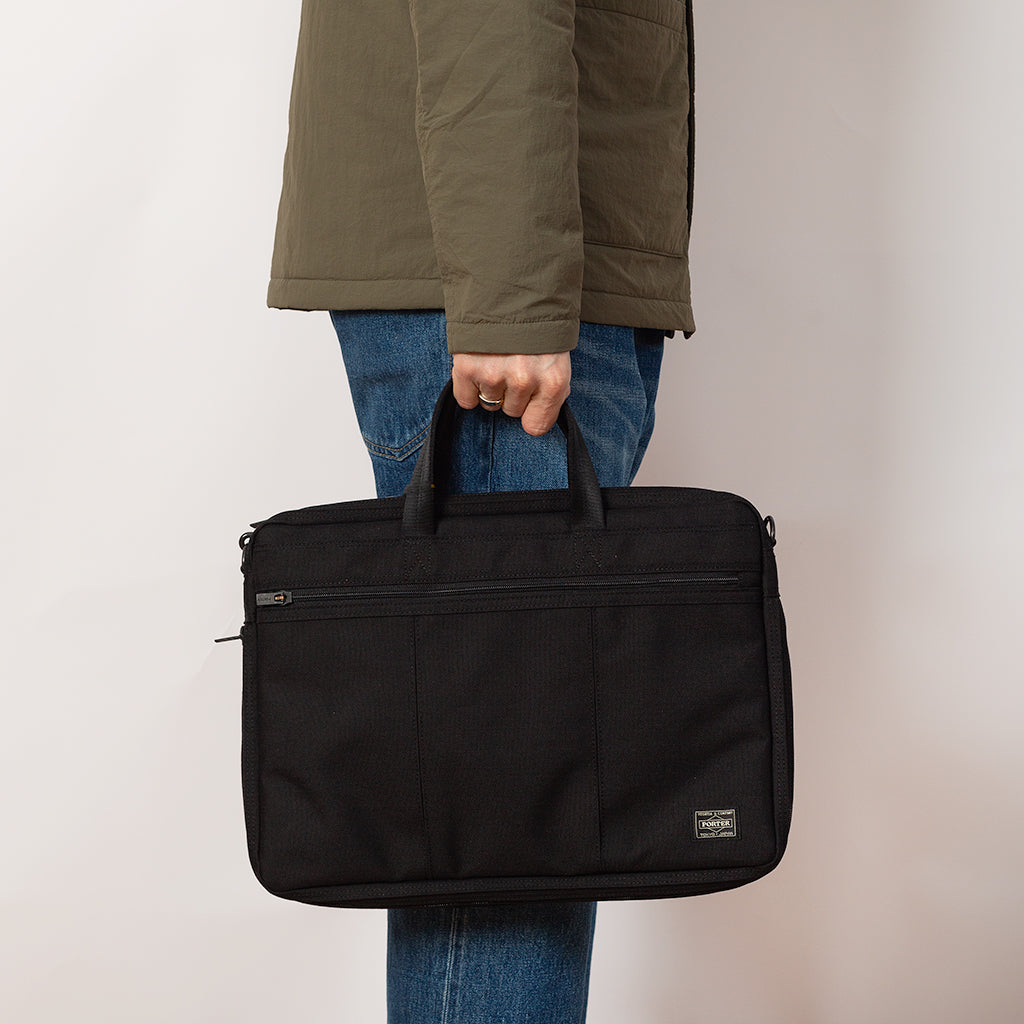 Tension 2-Way Briefcase - Black | Porter - Yoshida & Co. | Peggs 