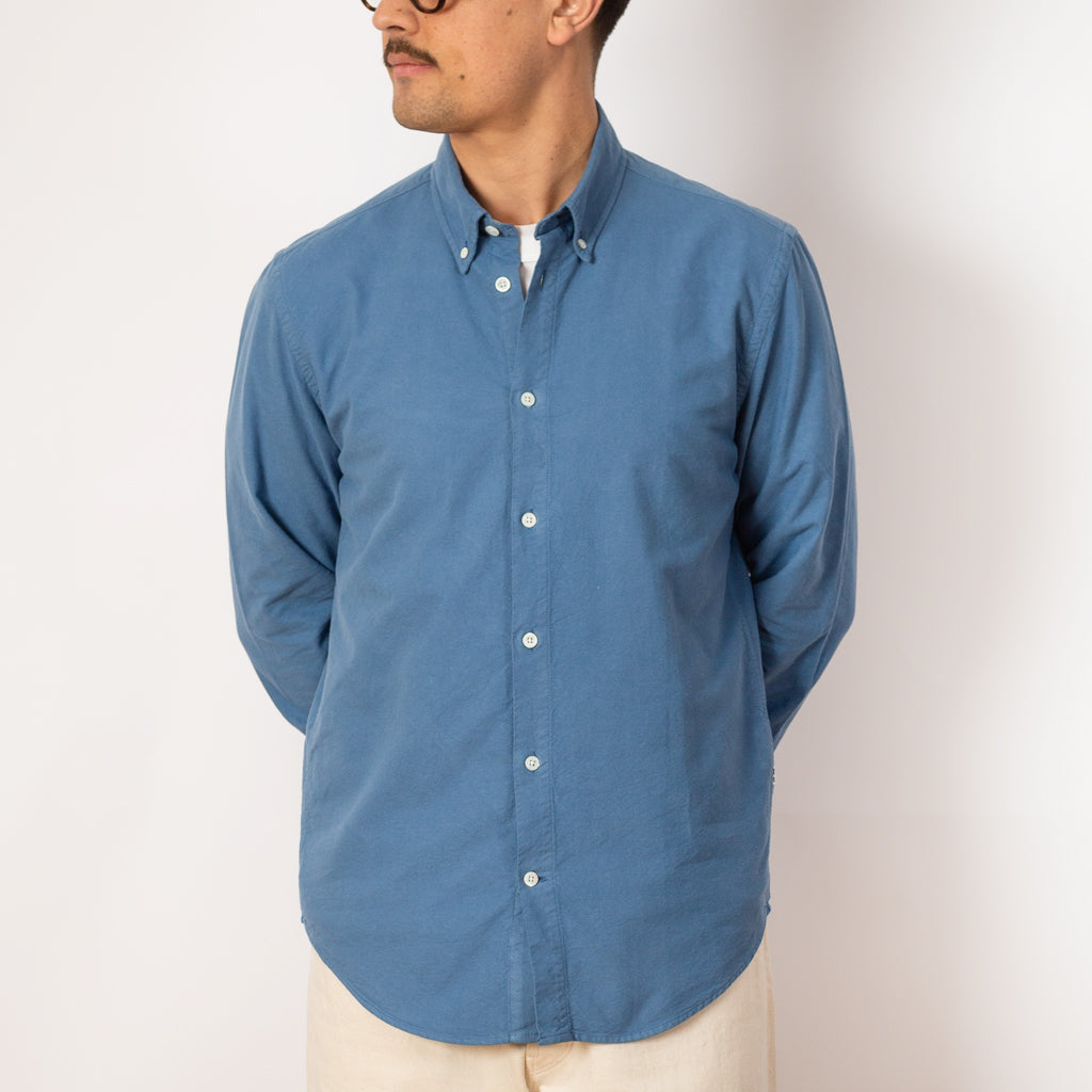 Arne No Pkt 5725 Shirt - Grey Blue