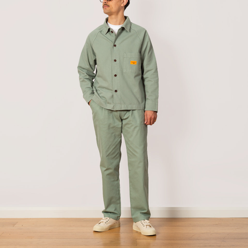 Waiters Pant - Sage Herringbone