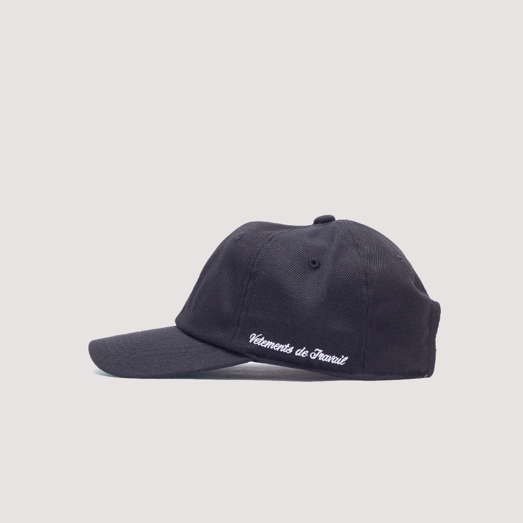 PSG 6 Panel Cap - Black