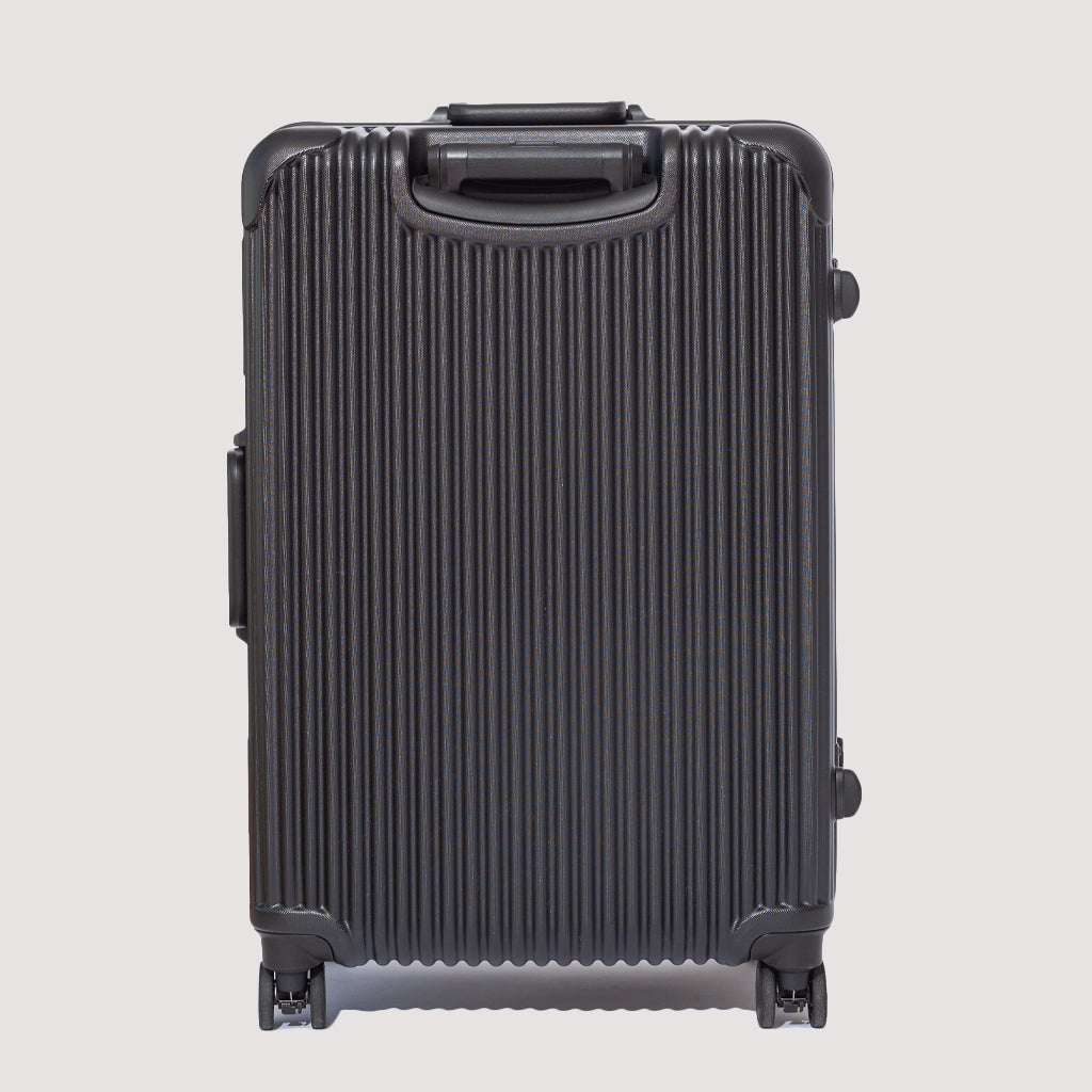 Black plastic suitcase online