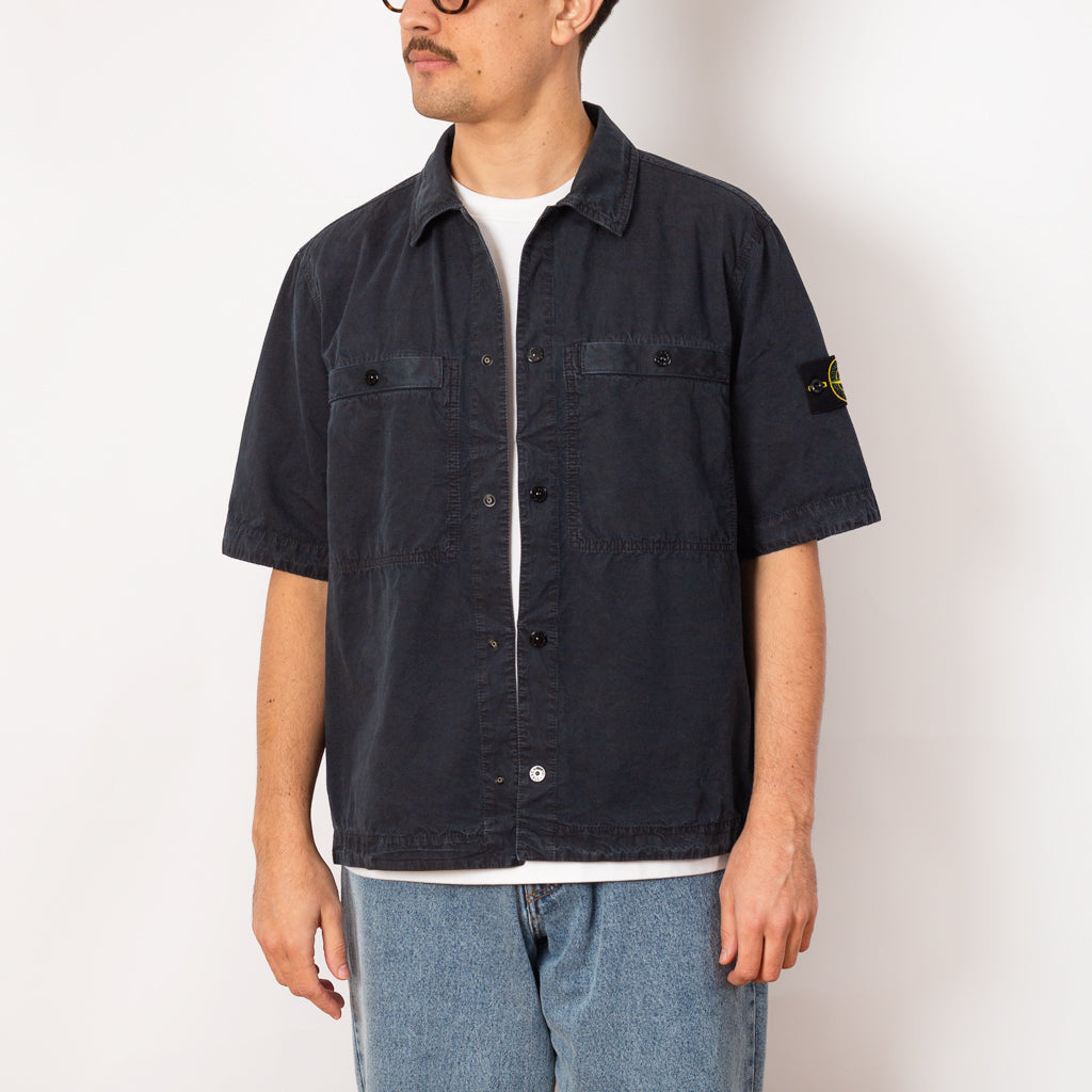 Overshirt S/S - Navy Blue (V0120)