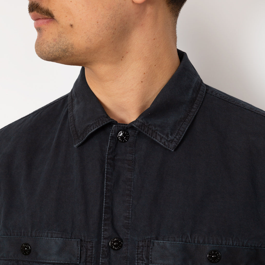 Overshirt S/S - Navy Blue (V0120)