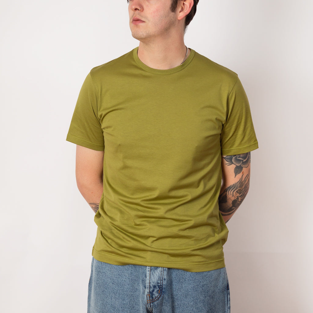 S/S Crew Neck T-Shirt - Matcha Green