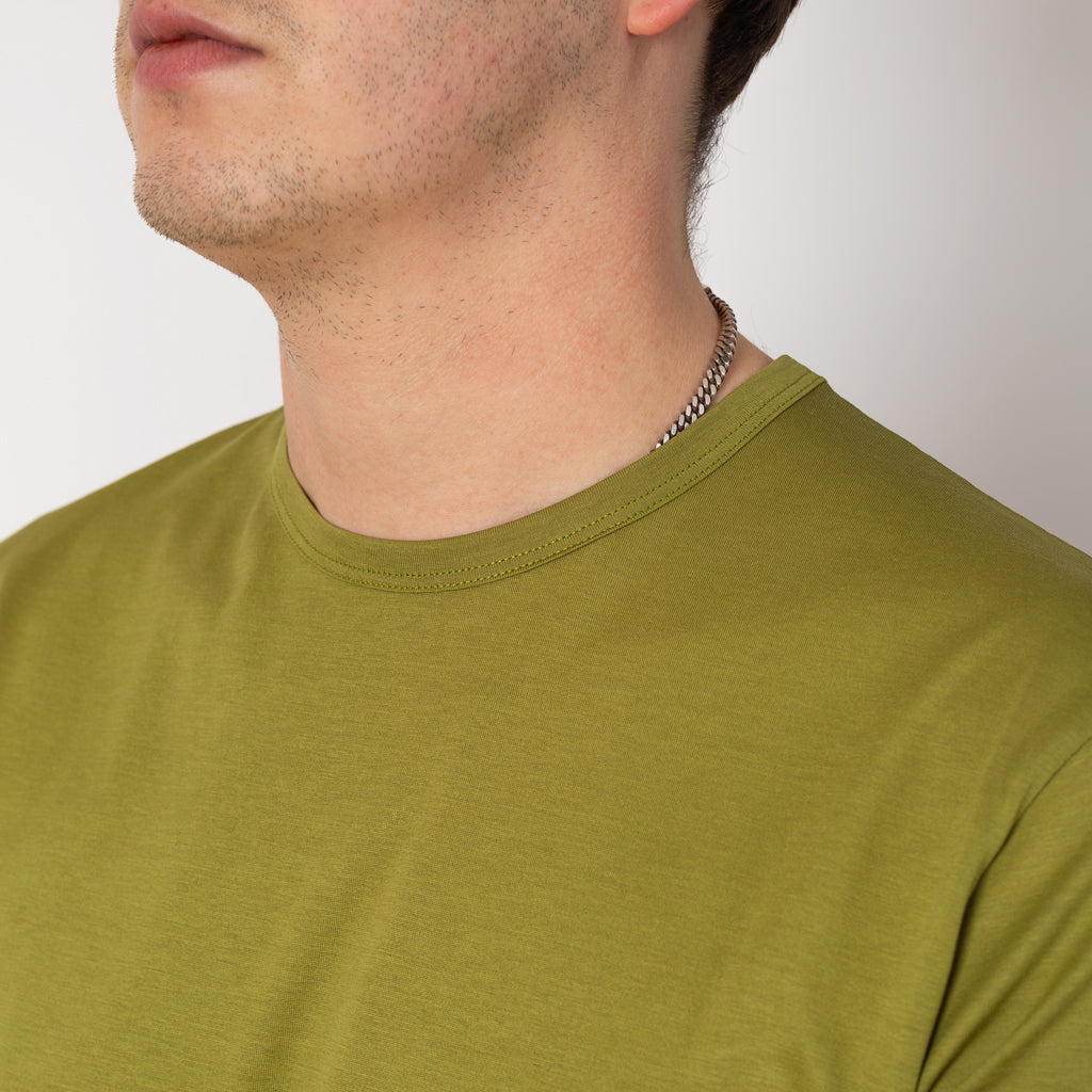 S/S Crew Neck T-Shirt - Matcha Green