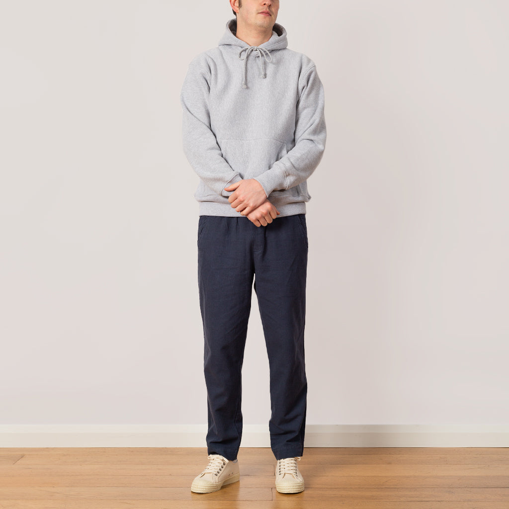 Drawcord Assembly Pant - Soft Navy Cotton Linen