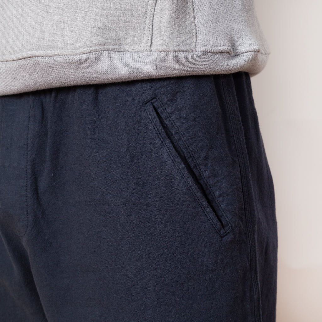 Drawcord Assembly Pant - Soft Navy Cotton Linen