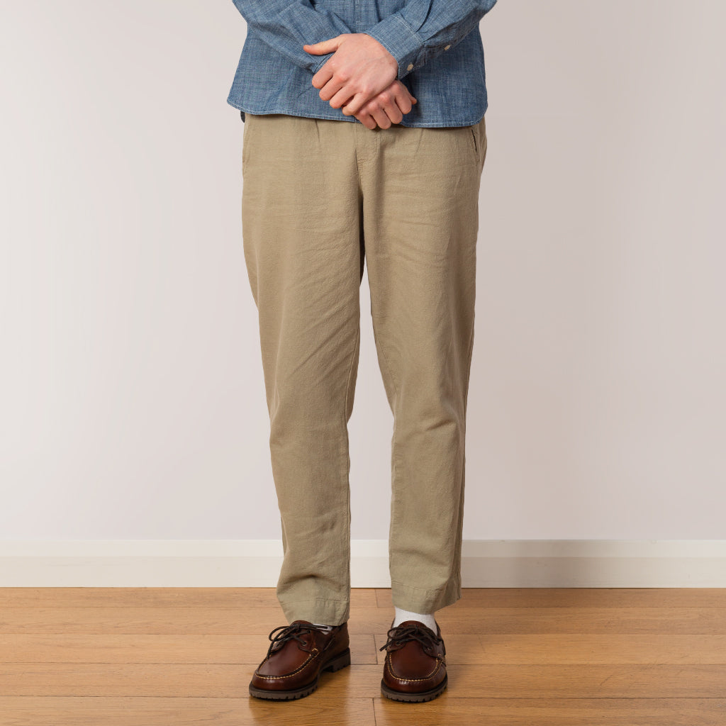 Drawcord Assembly Pant - Sage Cotton Linen