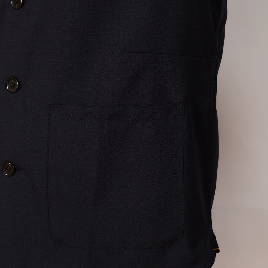 Travail Overshirt - Navy Tropical Wool