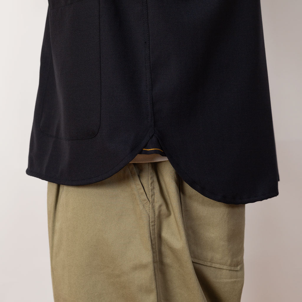 Travail Overshirt - Navy Tropical Wool