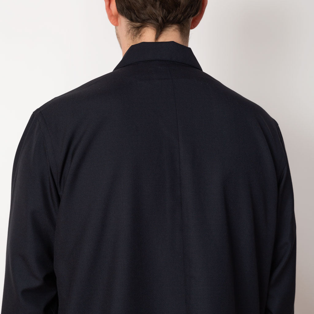 Travail Overshirt - Navy Tropical Wool